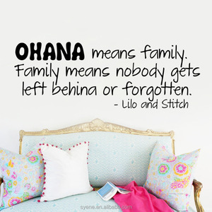 Stickers muraux avec citation Ohana, famille, Lilo et <span class=keywords><strong>Stitch</strong></span>, décoration pour la maison - Product Image 5
