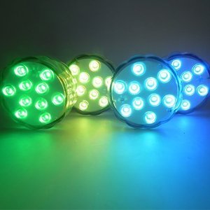 Luces Sumergibles <span class=keywords><strong>LED</strong></span> <span class=keywords><strong>para</strong></span> <span class=keywords><strong>Acuario</strong></span> con Control Remoto, Alimentadas por Batería, RGB Cambiante, Resistentes al Agua, <span class=keywords><strong>para</strong></span> Piscina, Bodas y Fiestas - Product Image 2