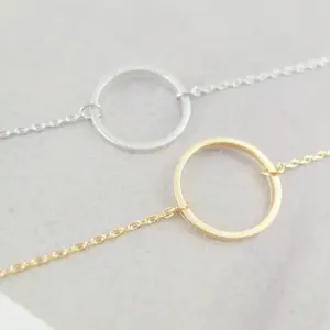 V Attirare Rose Gold Filled Karma Cerchio Bracciali e Braccialetti di Fascino Degli Uomini Delle Donne di Boho Monili di Catena In Acciaio Inox Argento Pulseras