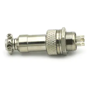 GX12 M12 12mm לוח הר 5 פין זכר נקבה תעופה שקע עגול plug חשמל כוח מחברים