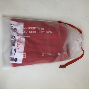 Frosted CPE dây rút quần áo đóng gói Matte kết thúc nhựa <span class=keywords><strong>Poly</strong></span> Túi - Product Image 4