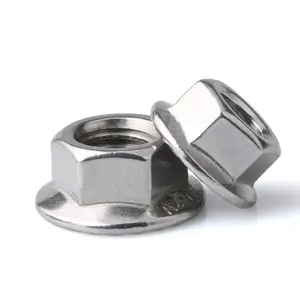 Stainless Steel DIN6923 Bergerigi Hex Flange Nut