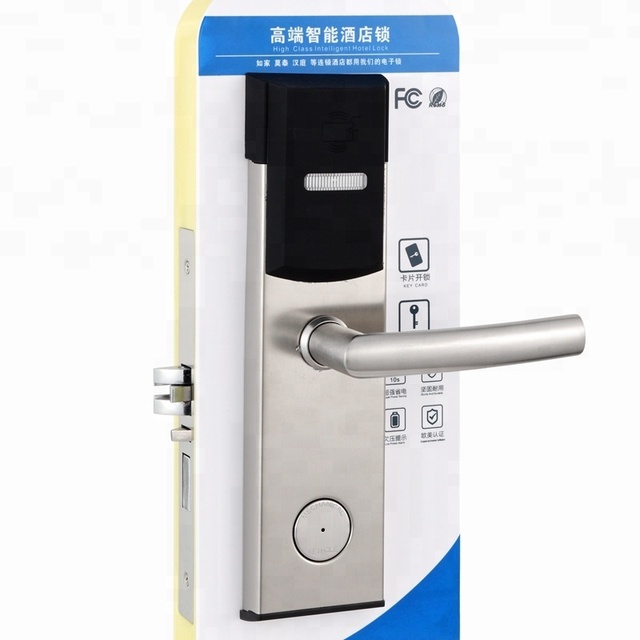 Intelligent Contactless Card Access Hotel Door Lock With Rfid Card Hotel Lock System