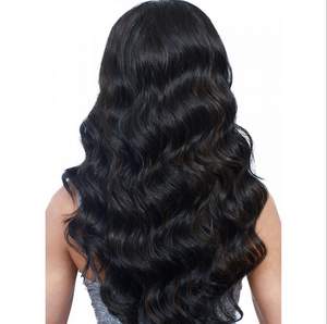 Wig Rambut Sintetis Model Body Wave Wig Sintetis untuk Wanita Kulit Hitam Wig Sintetis Panjang Bergelombang - Product Image 3