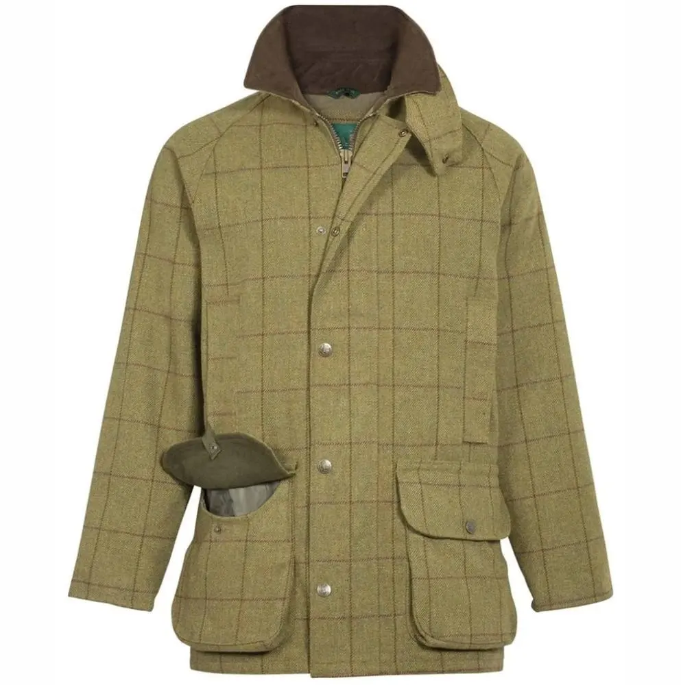 Jaqueta de caça de alta qualidade, tecido, durável, à prova de vento, à prova d' água, para o inverno, masculina, jaqueta de tiro, campo de caça tweed