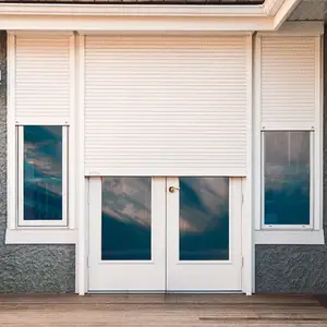 Casa externa persianas de ventana motorizada exterior persianas de aluminio