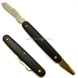 Chất Lượng Chuyên Nghiệp Cao Cấp Phong Cách Thụy Sĩ 2 Blades Ghép Folding Pocket Knife Với Brass Bark Lifter