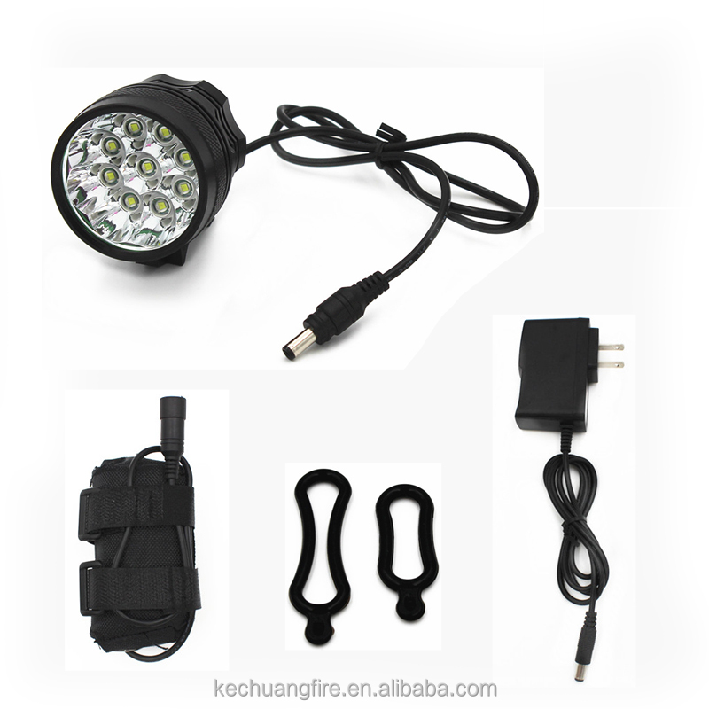 Фонарик фабрики онлайн 9 светодиодных циклов велосипед свет велосипед с перезаряжаемой батареей 18650