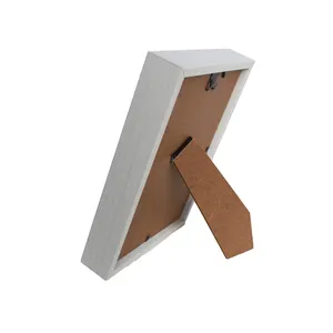 Venda quente branco preto de madeira moderno personalizar, moldura de sombra em forma de caixa
