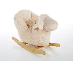 Pecore unicorno per bambini in legno a dondolo cavallo giocattolo animale della peluche del bambino rocker cavallo