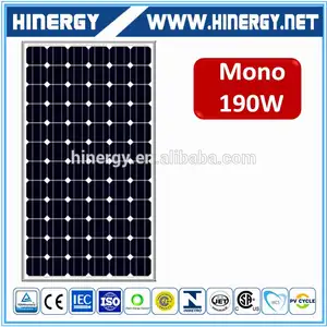 Alex tuv pv módulos solares 190 w 36 V Mono 190 W Del Panel Solar de alta calidad sunel panel solar 190 w