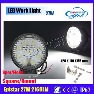 4.5 pulgadas 27 W Ronda del Trabajo del LED Lámpara <span class=keywords><strong>de</strong></span> Luz <span class=keywords><strong>de</strong></span> Carretera <span class=keywords><strong>de</strong></span> Alta Potencia con el logotipo libre - Product Image 2