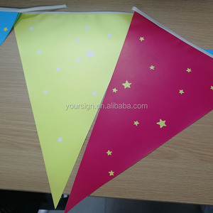 Kustom cetakan promosi Pvc String Pennant bendera iklan pita bendera Bunting - Product Image 5