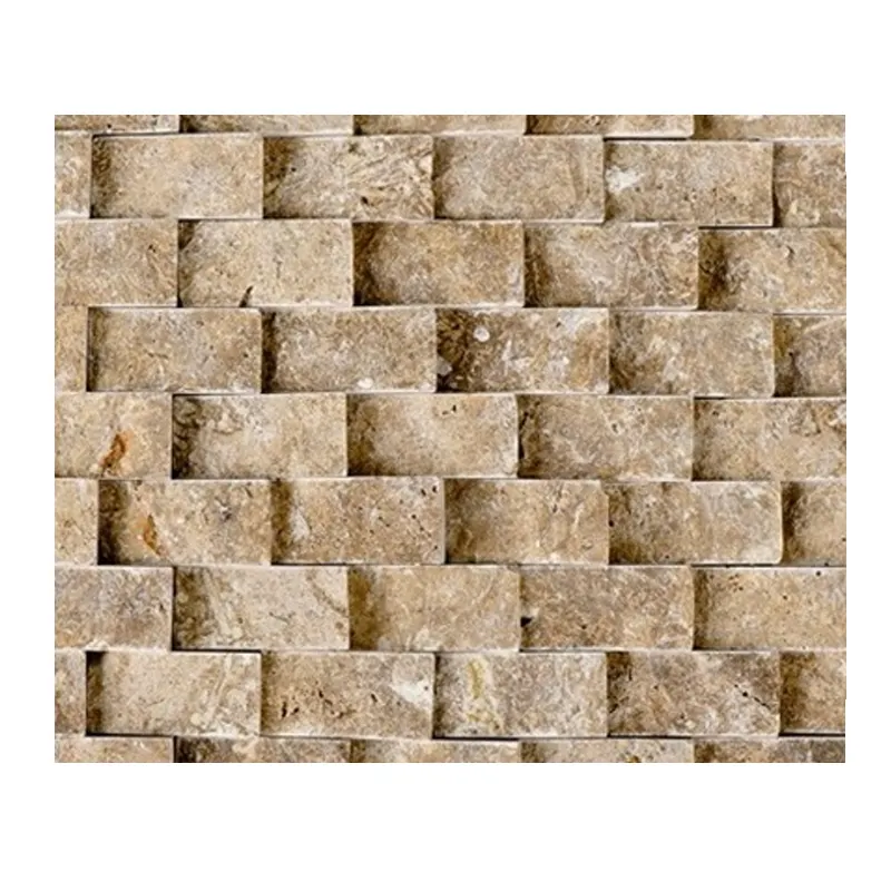 3D bread pattern noce travertine mosaic tile price