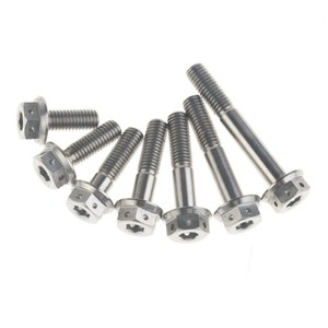 <span class=keywords><strong>M10</strong></span> x 30 35 40 45mm paso de 1,5 Ti Color Natural de brida hexagonal <span class=keywords><strong>perno</strong></span> - Product Image 2