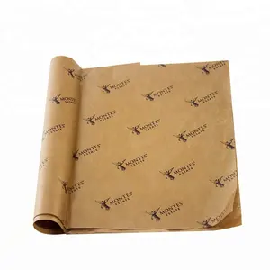 Custom Brand Logo Kraft Tissue Paper Sheets Clothes Foods Coated Virgin Pulp Wrapping Packaging Paper