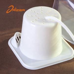 De jardinería decoración de plástico <span class=keywords><strong>rosa</strong></span> de oro de <span class=keywords><strong>la</strong></span> flor olla soporte - Product Image 3