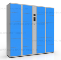 Casier électronique intelligent en métal avec code-barres pour le stockage des bagages, idéal pour les écoles, les étudiants, les gymnases, les blanchisseries et les plages