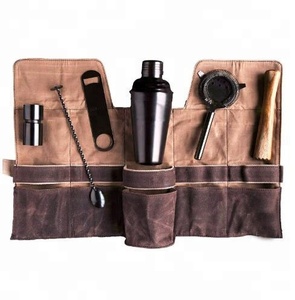 Wax Canvas professional bar tools shaker <span class=keywords><strong>per</strong></span> barman kit <span class=keywords><strong>set</strong></span> di strumenti <span class=keywords><strong>per</strong></span> la preparazione di <span class=keywords><strong>Cocktail</strong></span> professionali - Product Image 1