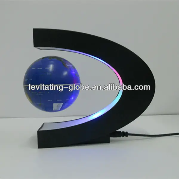 Magnetische Drijvende En Draaiende Wereldbol, Magnetische Zwevende Globe-Blauw Globe