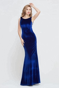 Vestido <span class=keywords><strong>de</strong></span> <span class=keywords><strong>Dama</strong></span> <span class=keywords><strong>de</strong></span> <span class=keywords><strong>Honor</strong></span> <span class=keywords><strong>de</strong></span> Terciopelo Estilo Sirena para Fiesta <span class=keywords><strong>de</strong></span> Graduación, Boda o Evento Formal, Largo hasta la Rodilla, Todos los Colores, Nuevo <span class=keywords><strong>2023</strong></span> - Product Image 5