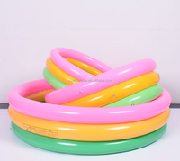 Regenbogenfarben Kinder-Schwimmbecken Aufblasbarer Kleinkinder-Planschpool Wasserspielbecken