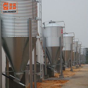 Goldenest fábrica <span class=keywords><strong>gallinero</strong></span> galvanizado silo de alimentación pequeño gran tolva de alimentación JCZYE1001 - Product Image 2