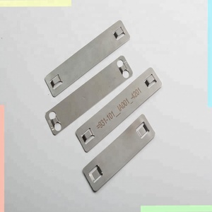 Hot Selling 19x89 <strong>Stainless</strong> <strong>Steel</strong> <strong>316</strong> Tags 0.4mm Thickness For SS Cable Tag