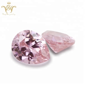 Precio de fábrica al por mayor forma de pera CZ piedra máquina Cut Cubic Zirconia áspera - Product Image 4
