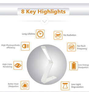 Nhỏ Đầy Đủ Quang Phổ <span class=keywords><strong>LED</strong></span> Bàn Đèn Chống-Màu Xanh Ánh Sáng Tính Năng Mắt-Chăm Sóc Cạnh Ánh Sáng Thiết Kế Cho Nhà Văn Phòng Đọc Sách Bảng - Product Image 6