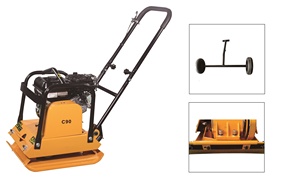 Compacteur de plaques compact de 5,5 CV C90 à moteur à essence, direct usine, avec force centrifuge de 15 kN et faible consommation de carburant - Product Image 3