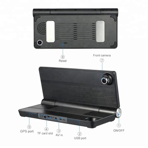 4G WiFi Pieghevole 7 Pollici Android Macchina Fotografica Dell'automobile DVR con il GPS Full HD 1080 P Dash <span class=keywords><strong>Cam</strong></span> di Navigazione Dual lens Video Recorder Monitor Remoto - Product Image 6