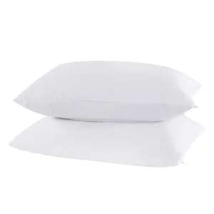 Tissu Anti-allergie <span class=keywords><strong>en</strong></span> plumes <span class=keywords><strong>d</strong></span>'oie, <span class=keywords><strong>oreiller</strong></span> de lit de qualité <span class=keywords><strong>d</strong></span>'hôtel, couleur blanche, - Product Image 1