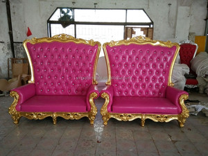 Chaises de mariage King thrones causeuse canapé blanc <span class=keywords><strong>à</strong></span> vendre - Product Image 3