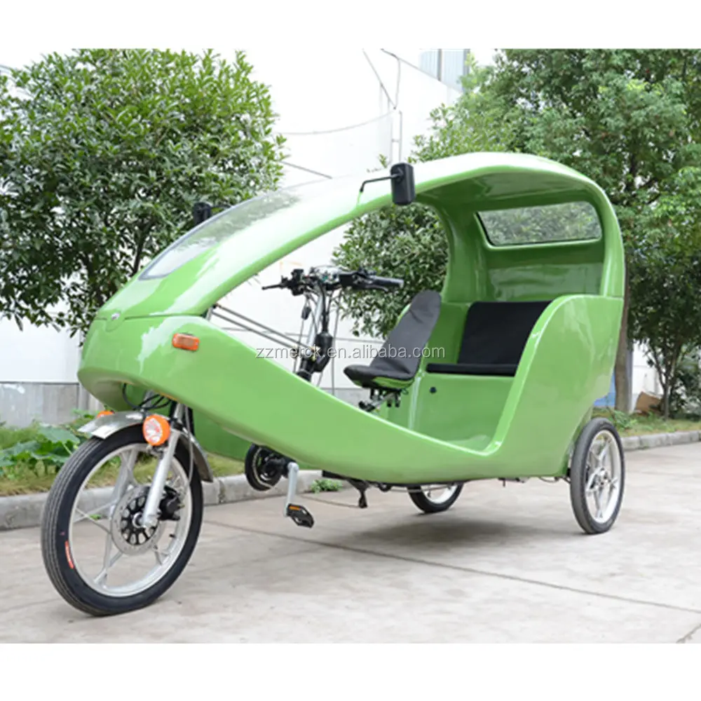 Einzigartige Straße Mobile Passagier Touristischen Rikscha Bike Familie Freizeit Pedal Elektrische Velo Taxi
