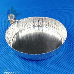 Vassoio di Pesatura Rotondo in Alluminio da 80ml per Laboratori, con Linguetta, Forniture per Laboratorio - Product Image 2