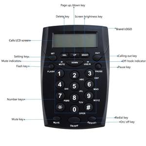 Téléphone <span class=keywords><strong>portable</strong></span> pour bureau, avec écouteurs, casque et pavé numérique - Product Image 3