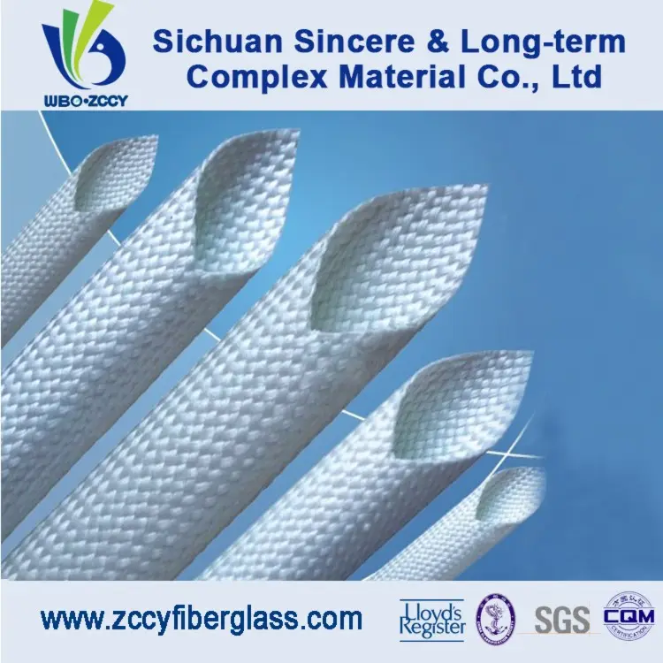 Silicone resistente de alta temperatura da fibra de vidro Sleeving
