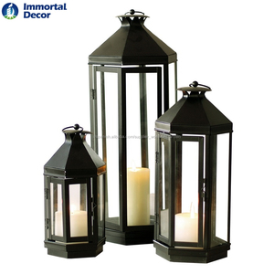 Color plata pirámide metal vidrio vela linternas de <span class=keywords><strong>3</strong></span> - Product Image 4
