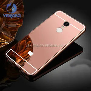 Wholesale bumper mirror cell phone case aluminum mirror phone case for xiaomi redmi note 3 metal