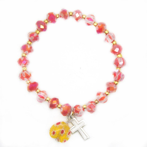 Nueva Natural cortado vidrioso <span class=keywords><strong>Rosario</strong></span> pulsera <span class=keywords><strong>Rosario</strong></span> de moda - Product Image 1