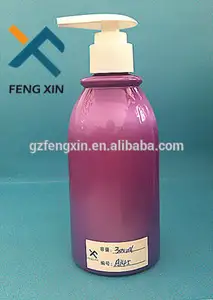 قوانغتشو مصنع للمنتجات البلاستيكية fx 250ml المورد حاوية بلاستيكية pet زجاجة شامبو مع مضخة محلول