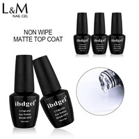 Ibdgel Forte adhérence pas cher en gros gel couche de finition velours gel uv
