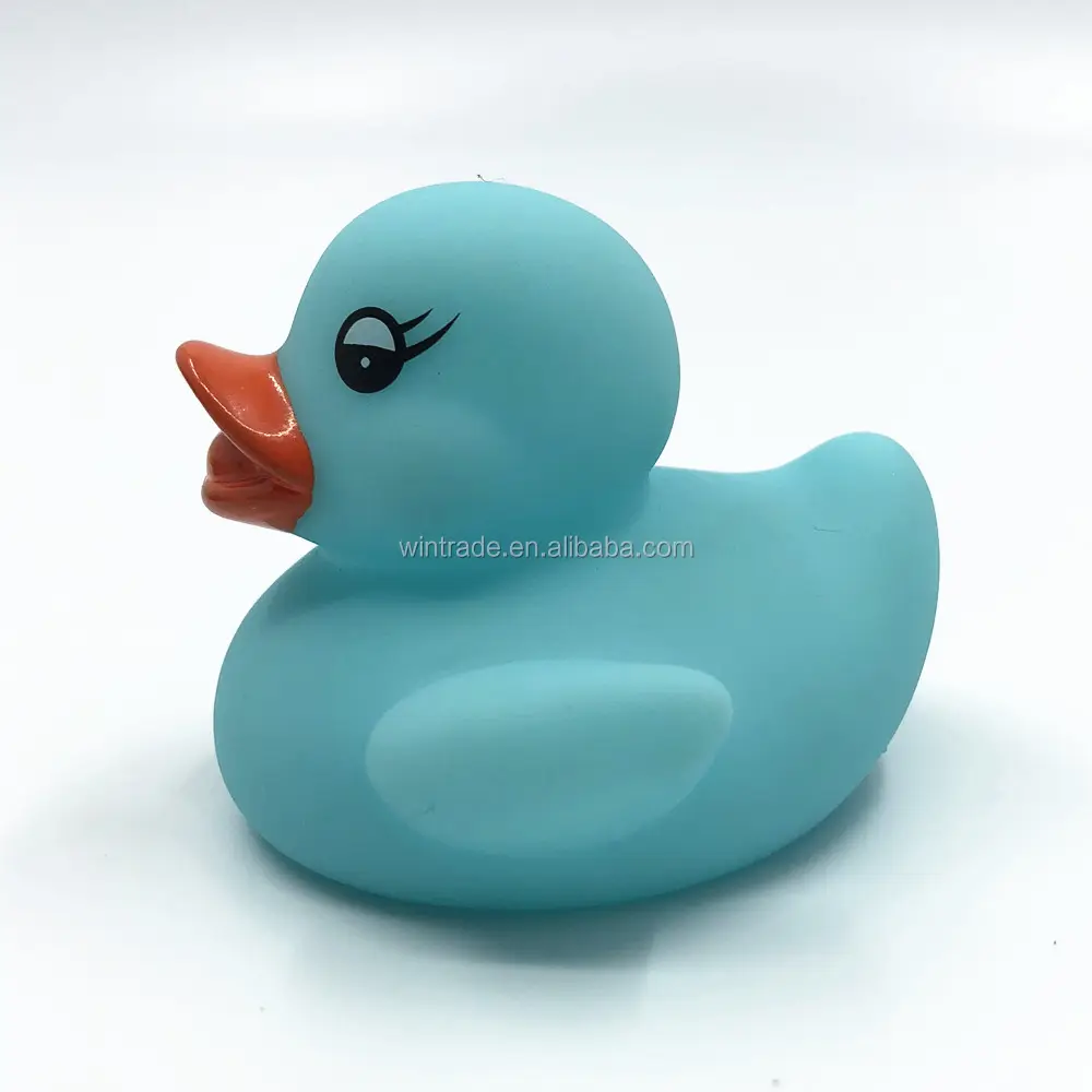 Plastic Floating Duck Toy With Sound Eco-Friendly Soft Mini Rubber Baby Toy Bath Duck For Baby