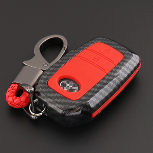 Carbon Silicone Cover Chìa Khóa Xe Trường Hợp Đối Với Toyota Hilux Fortuner Land Cruiser Camry Corolla Vương Miện RAV4 Highlander Thông Minh <span class=keywords><strong>Key</strong></span> <span class=keywords><strong>Shell</strong></span> - Product Image 3