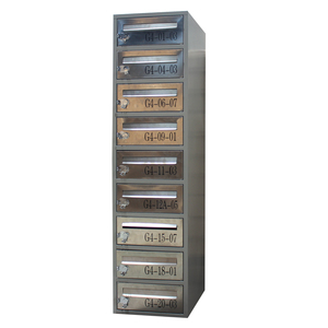 Boîte de poste modulaire 24 en acier inoxydable, boîtier mural d'extérieur pour station postale d'appartement, américain, livraison gratuite