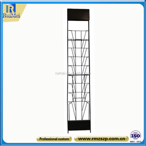 Cina lantai berdiri multi-tier majalah perpustakaan rak display buku - Product Image 3