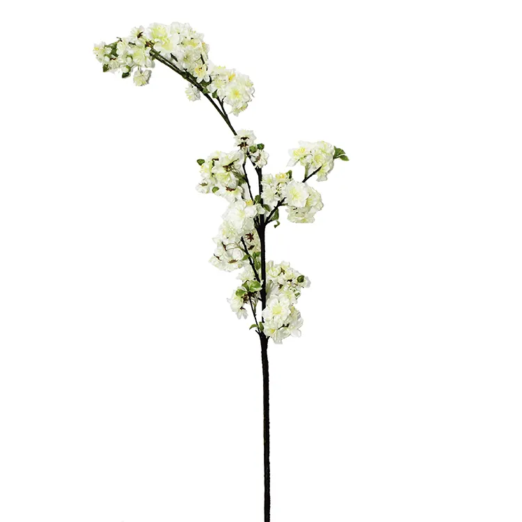 Fiori artificiali Flores Primavera Decorazione di Seta Fiore di Ciliegio in fiore Per La Cerimonia Nuziale Della Decorazione Della Casa Artificiale Cherry Blossom Branch