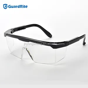 CE EN166 anti-fog adjustable side arms safety industrial goggle eye protection glasses