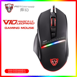 Motospeed V10 trình điều khiển usb Gaming <span class=keywords><strong>Mouse</strong></span> với LED Backlight 7 Buttons 4000 <span class=keywords><strong>DPI</strong></span> Quang Game Có Dây Chuột cho Máy Tính Xách Tay/máy tính để bàn/PC - Product Image 1